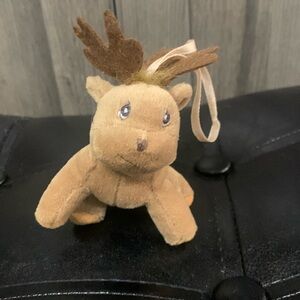 Precious Moments Tiny Tender Tails Baby Reindeer Plush Beanie Ornament & Tag